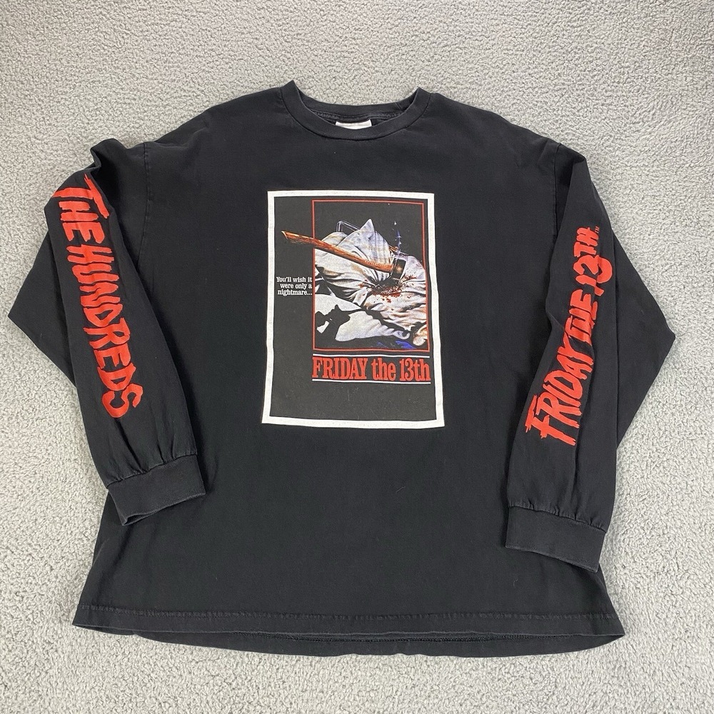 The Hundreds Shirt Size XL‎ Jason Friday The 13th Long Sleeve  Double Sided 2020